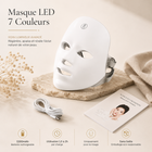 Masque LED Visage 7 Couleurs — Photothérapie Anti-Âge