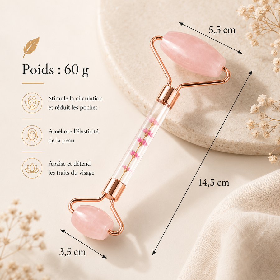 Set Gua Sha & Roller Jade — Massage & Drainage Lymphatique